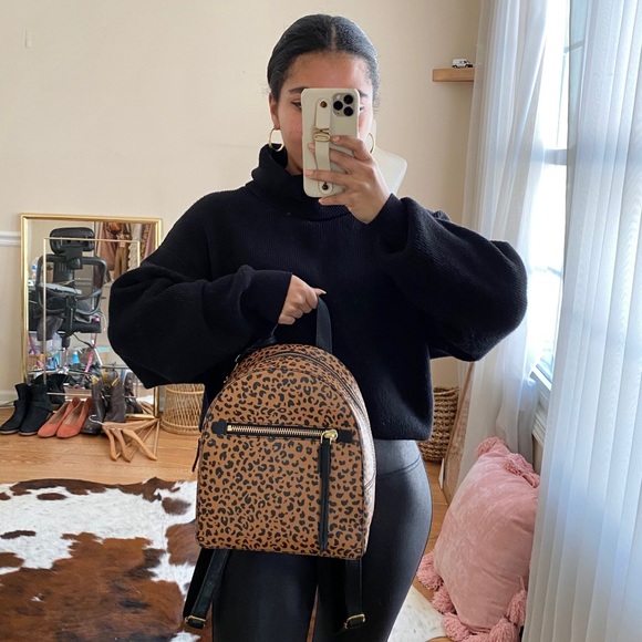 Fossil Megan Tan Cheetah Animal Print 